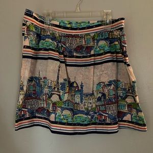 Paris cityscape skirt